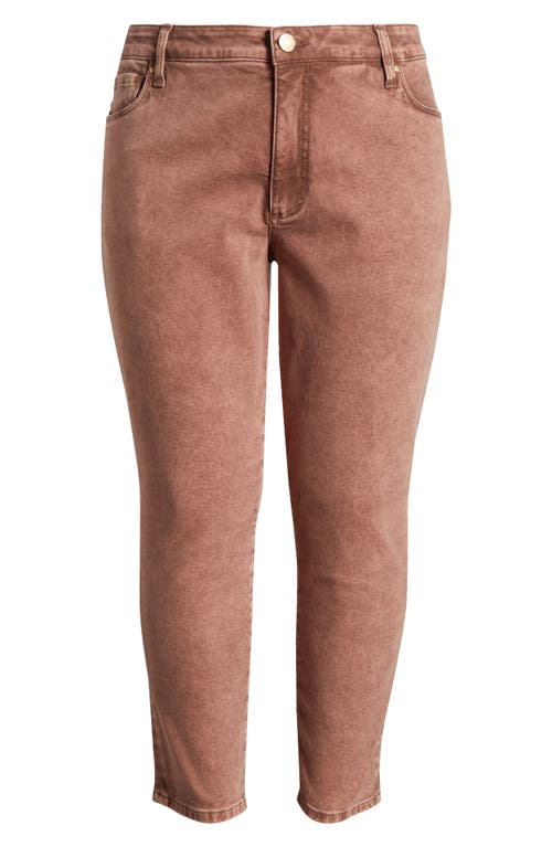 Shop Kut From The Kloth Reese High Waist Ankle Slim Jeans In Coffee