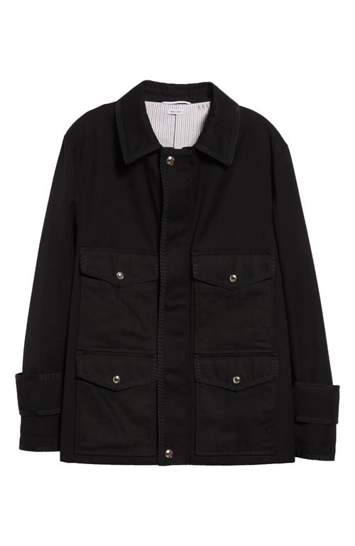 Shop Thom Browne Utility Field Jacket In Black