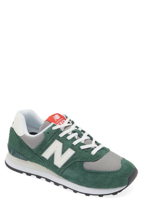 New Balance Gender Inclusive 574 Sneaker In Nightwatch Green/sea Salt