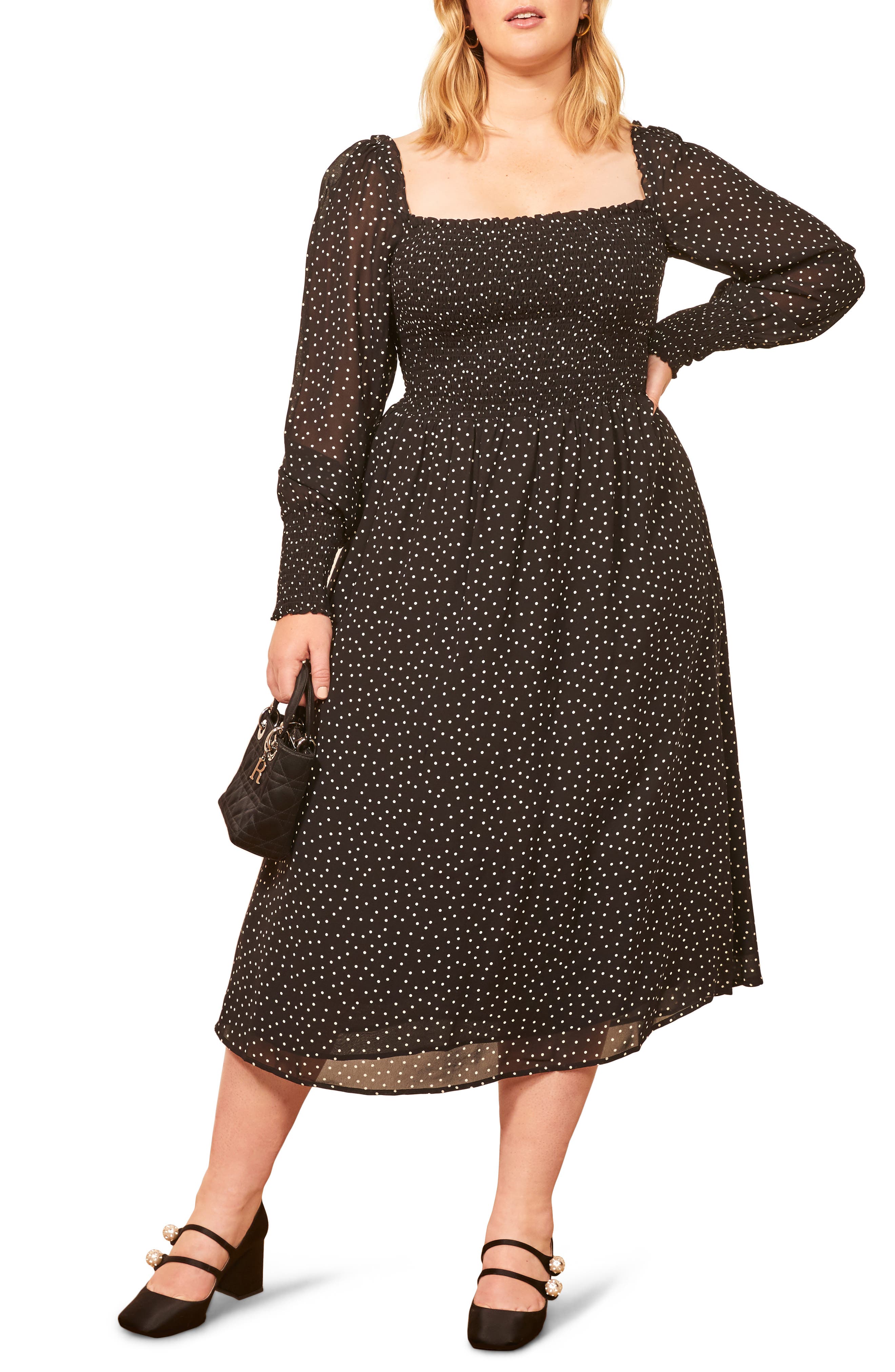 plus size square neck dress