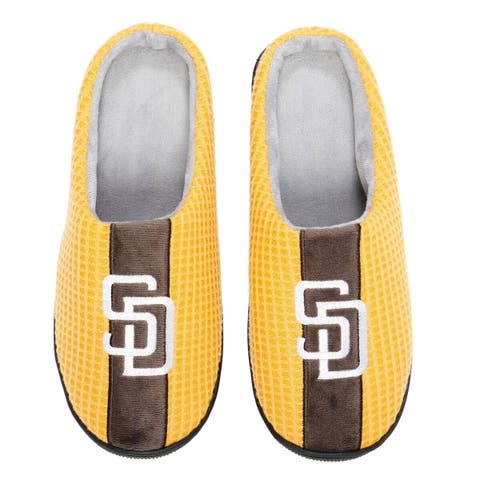 Men's FOCO Michigan Wolverines Striped Team Slippers