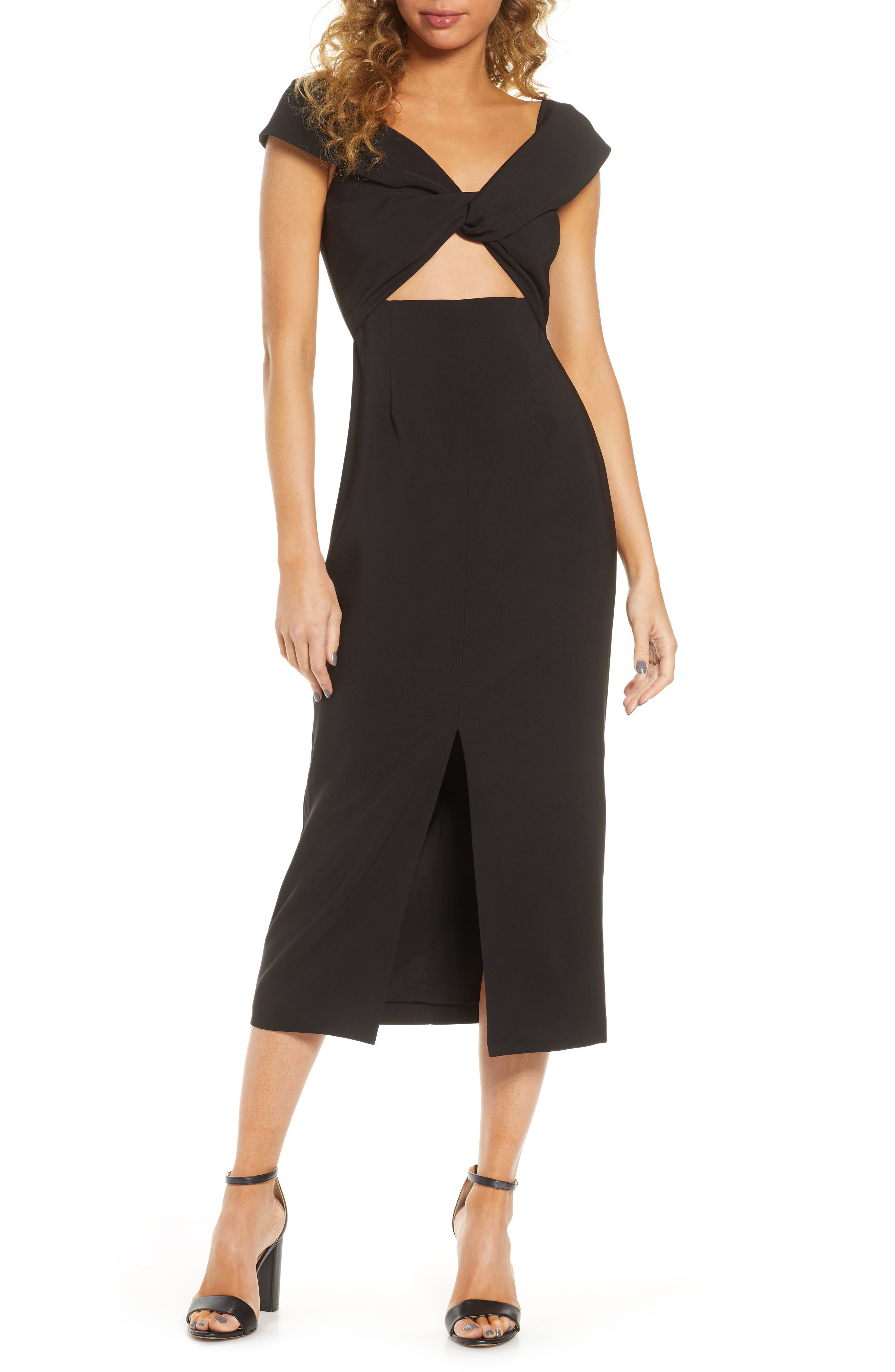 finders keepers midnight midi dress