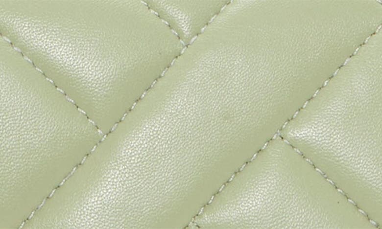 Shop Vince Camuto Kisho Quilted Leather Crossbody Bag In Seafoam Sheep Hunter