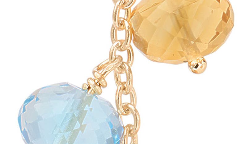 Marco Bicego 18k Yellow Gold Africa Multi Gemstone & Diamond Drop Earrings In 18k Yellow Gold