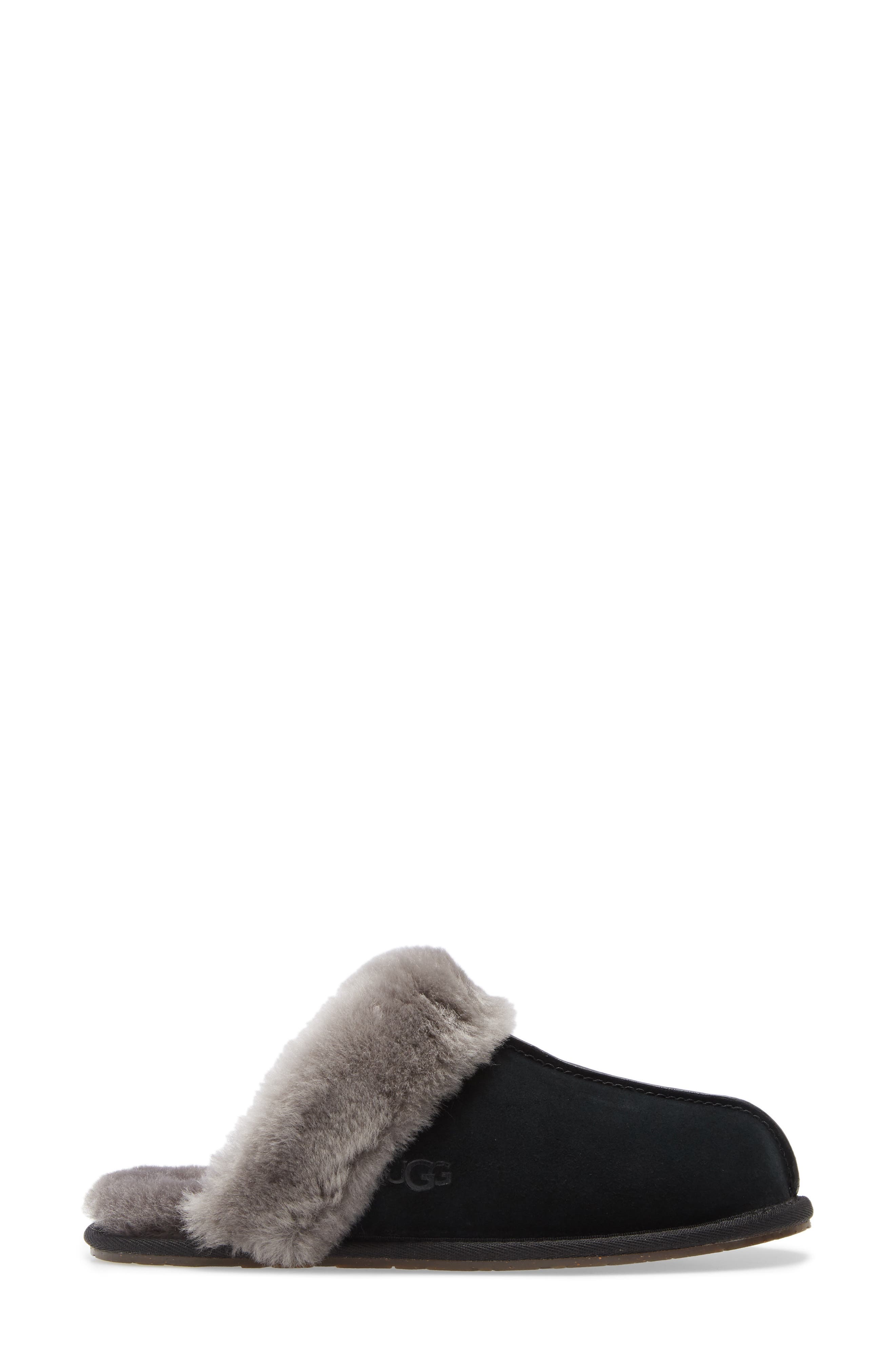 grey black ugg slippers