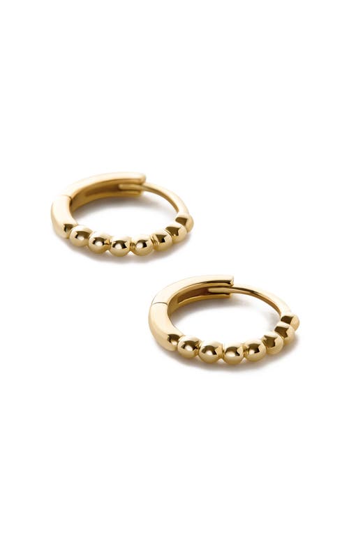 Ana Luisa 10k Gold Bead Huggie Hoops In Gold