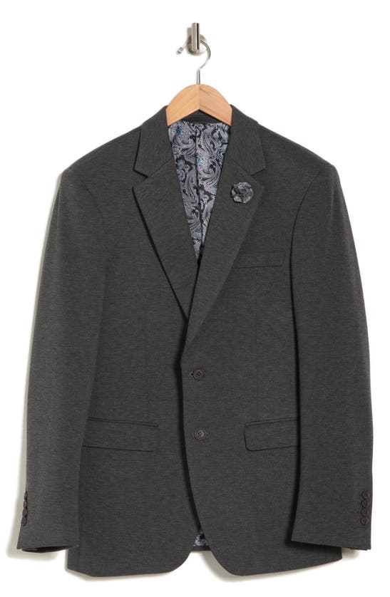 Tahari Slim Fit Sport Coat In Dark Grey