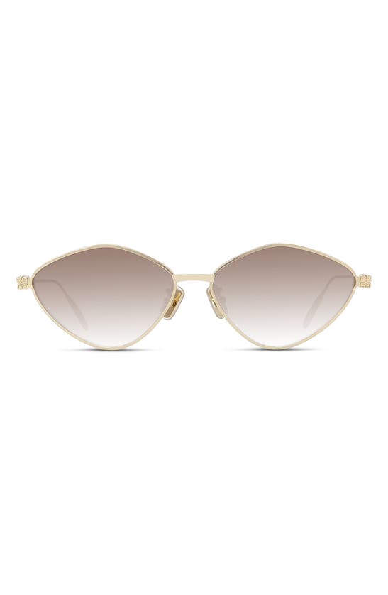 Givenchy Gv Speed 57mm Geometric Sunglasses In Shiny Endura | ModeSens