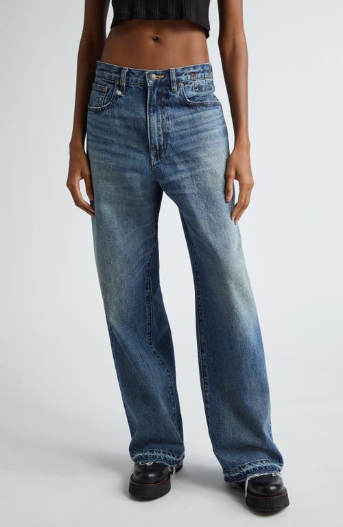 Shop R13 Darcy Loose Jeans In Barter Indigo