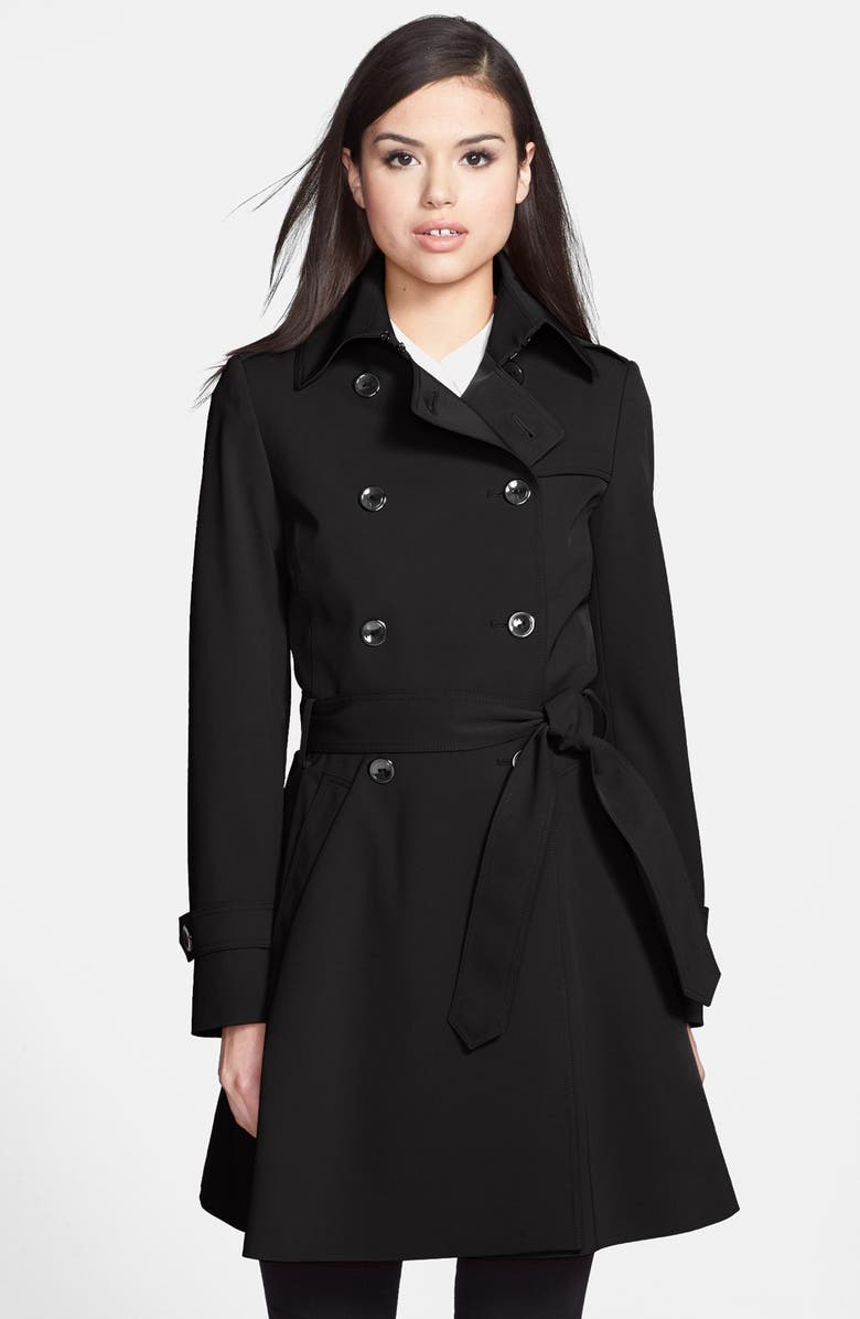 Trina Turk 'Juliette' Double Breasted Skirted Trench Coat | Nordstrom