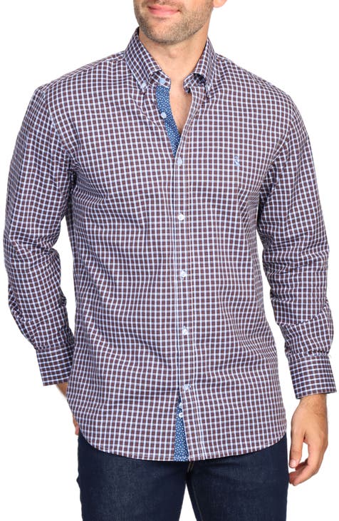 Long Sleeve Cotton Stretch Button Down Shirt