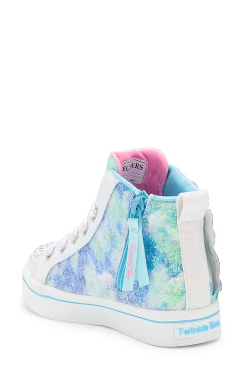 Shop Skechers Kids' Twi-lites 2.0 Enchanted Unicorn Light-up Sneaker In Blue/multi