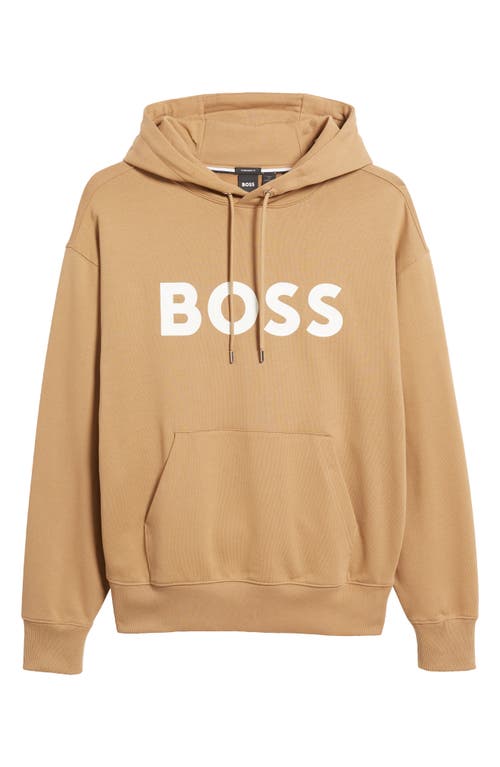 Shop Hugo Boss Boss Sullivan Pullover Hoodie In Medium Beige