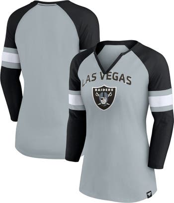 Men's Las Vegas Raiders Fanatics Branded Heathered Gray/Black Our Year Tank  Top