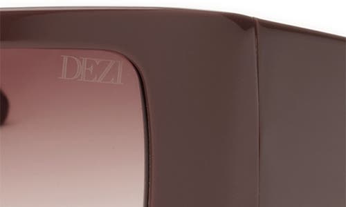 Shop Dezi X Monet Montay 61mm Shield Sunglasses In Brown/brown Gradient