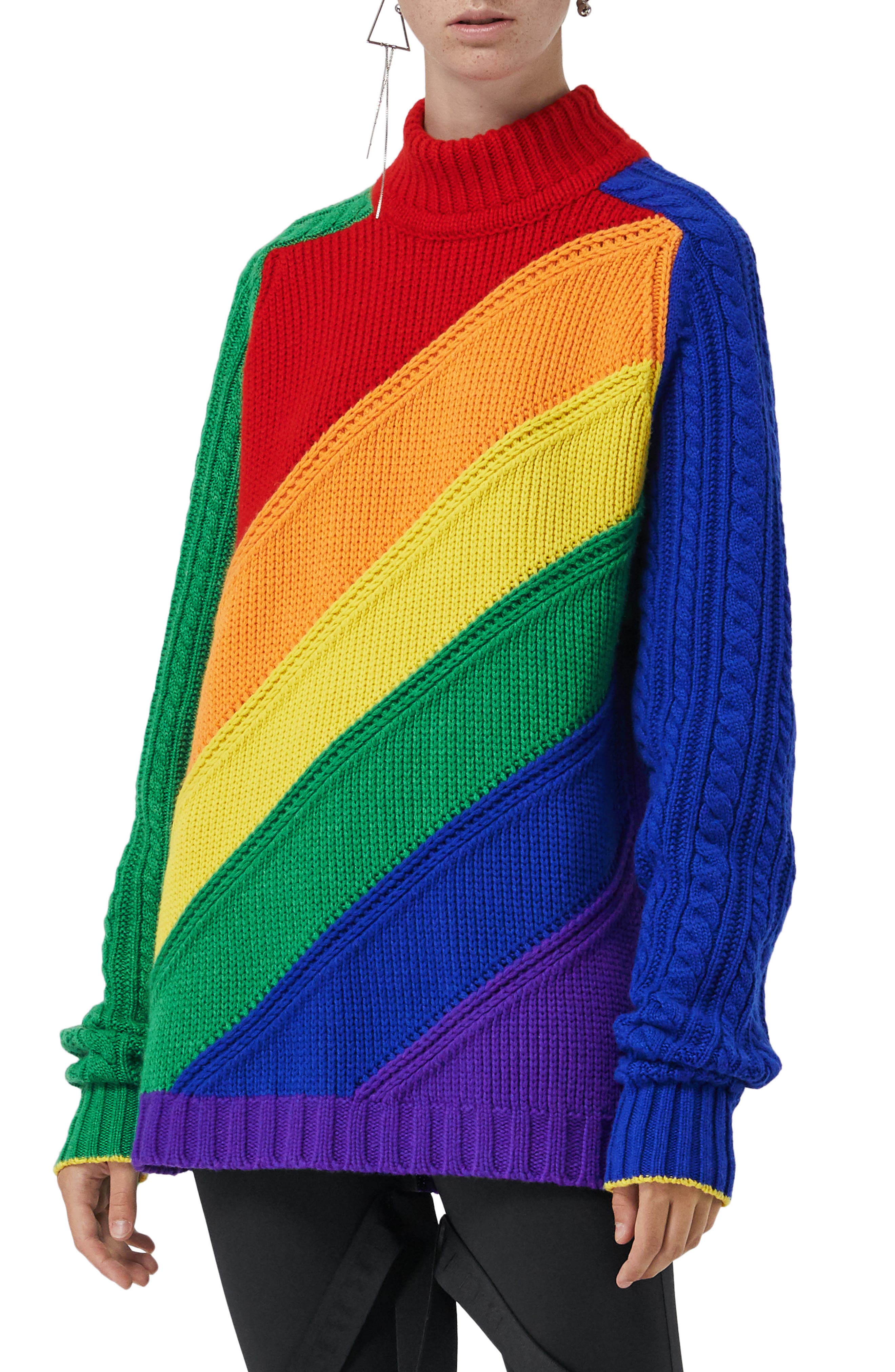 burberry rainbow jumper