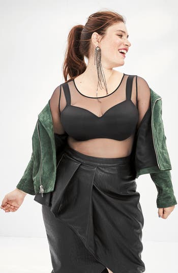 Le Mystere Women's Dream Tisha Plus-Size Bra, Black, 32C : :  Clothing, Shoes & Accessories
