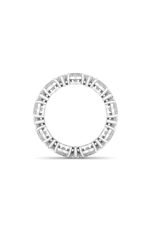 Hautecarat Alternating Hearts Lab Created Diamond Eternity Ring In White Gold