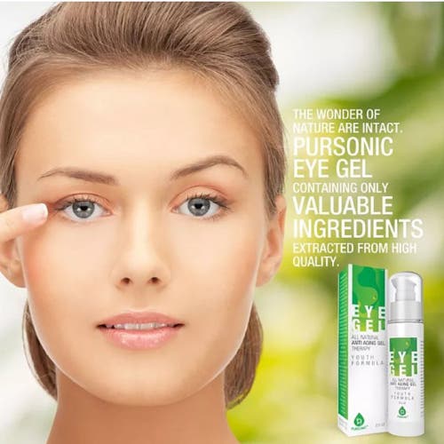 Shop Pursonic All Natural Professional Anti Aging Eye Gel 2 oz In Green