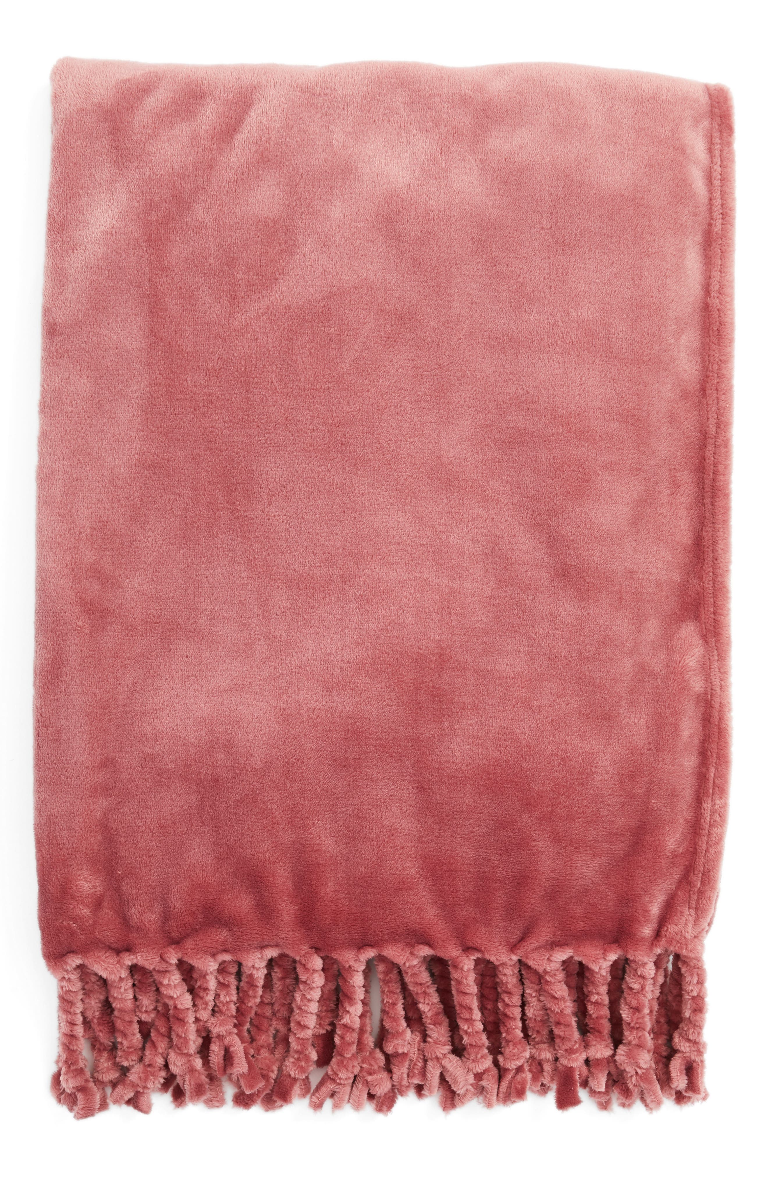 NORDSTROM AT HOME,
                            Kennebunk Bliss Plush Throw,
                            Main thumbnail 318, color,
                            604