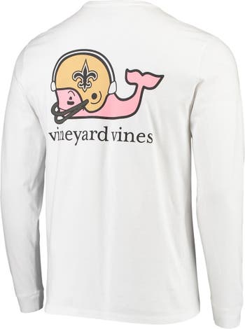 Men's Vineyard Vines Heathered Gray Cleveland Browns Team Whale Helmet T-Shirt Size: Extra Large
