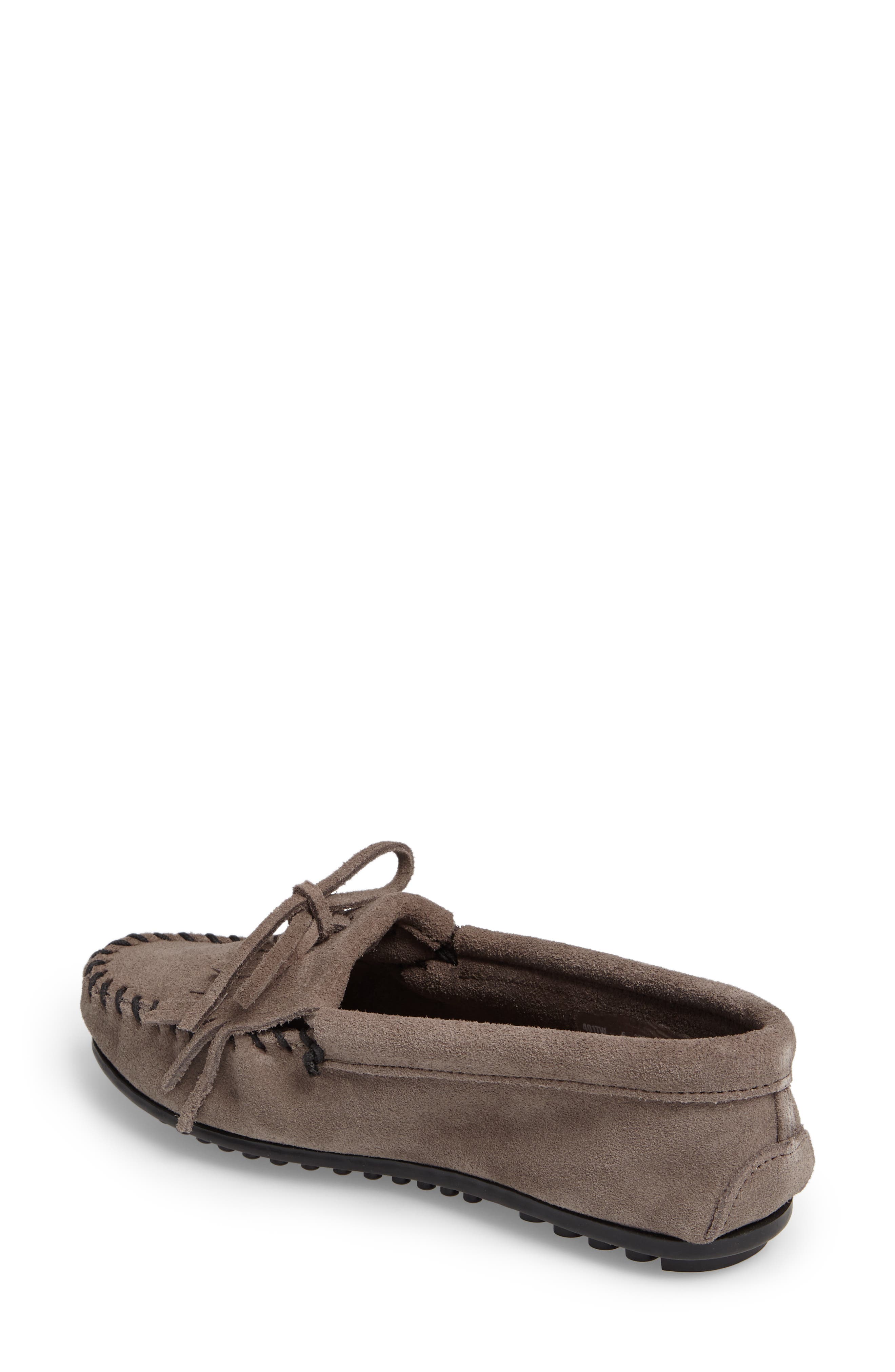 kilty suede moccasins by minnetonka