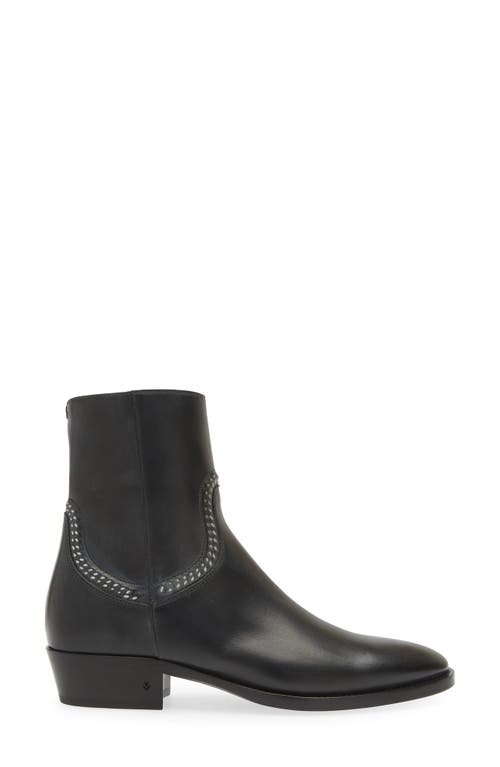 Shop John Varvatos Ludlow Brogue Zip Boot (men)<br /> In Black