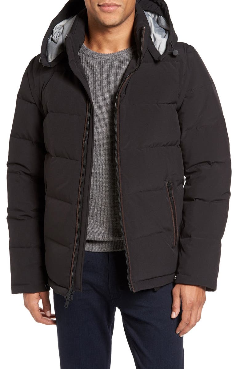 Vince Camuto Convertible Down & Feather Puffer Jacket | Nordstrom
