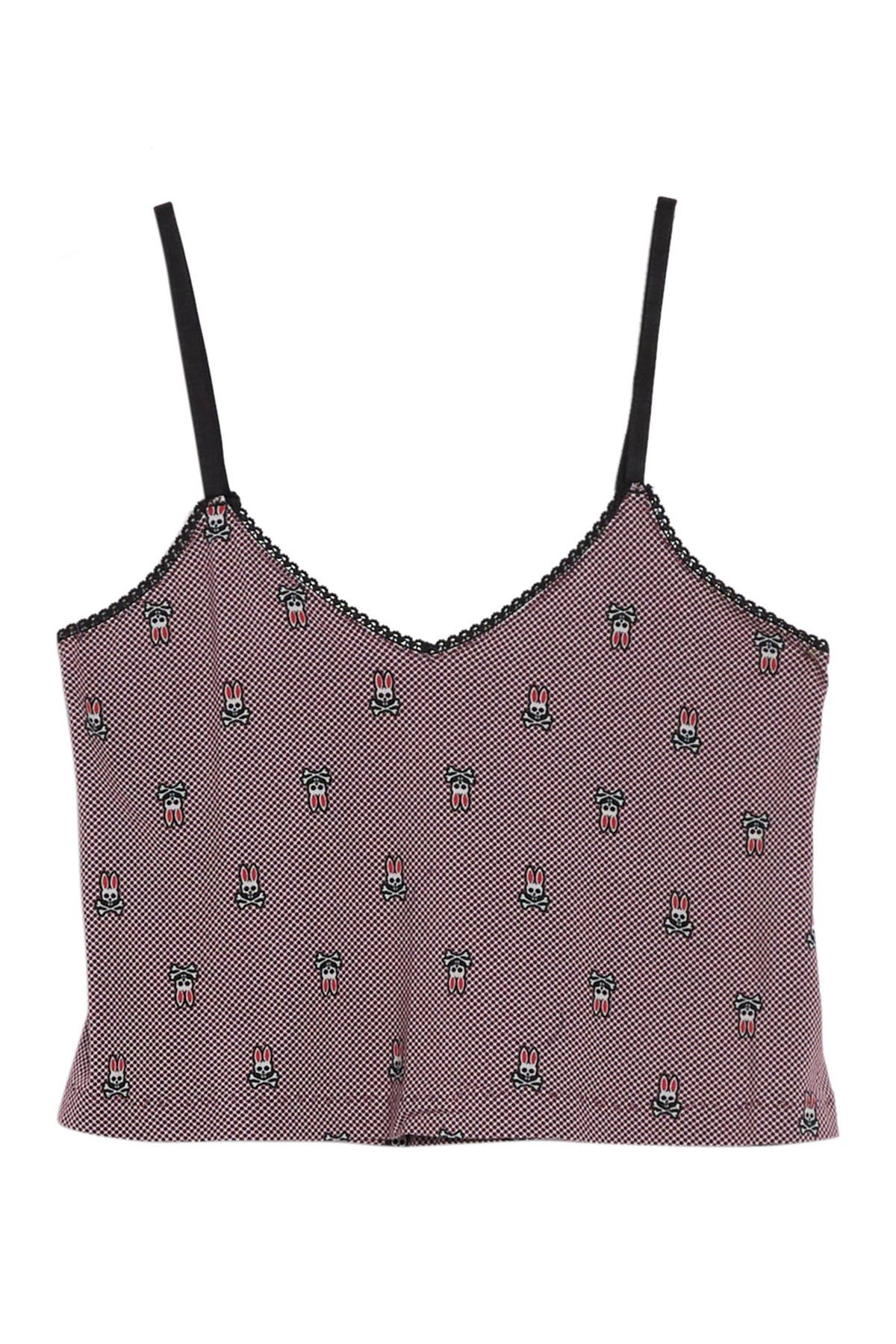 Psycho Bunny Patterned Sleep Crop Top Nordstrom Rack