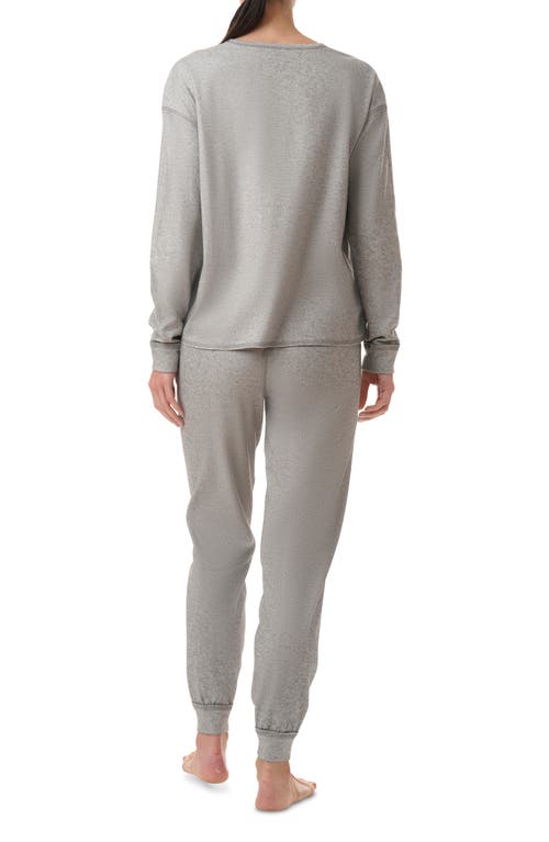 Shop Splendid Reversible Pullover & Joggers Pajamas In Charcoal Heather