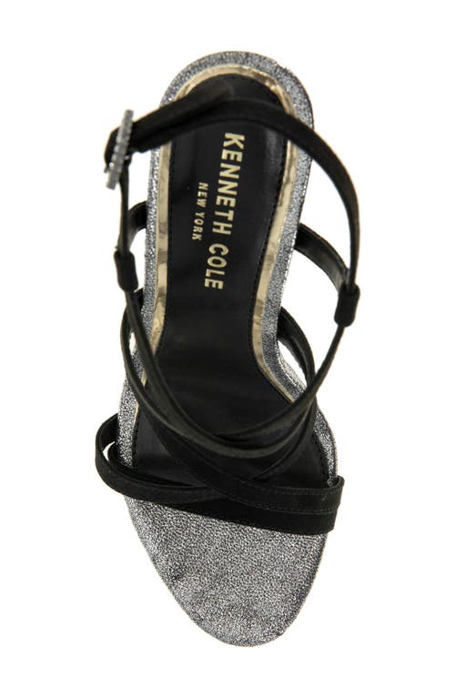 Kenneth Cole New York Allen Platform Sandal In Black/pewter