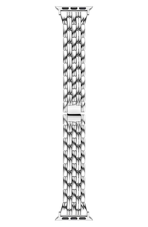 The Posh Tech Stainless Steel Apple Watch Watchband in Silver at Nordstrom