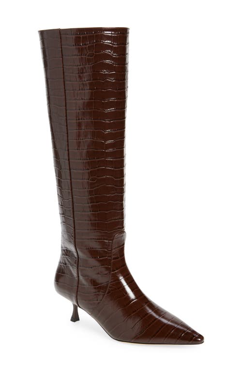 Stuart Weitzman 50mm Naomi Boots In Walnut