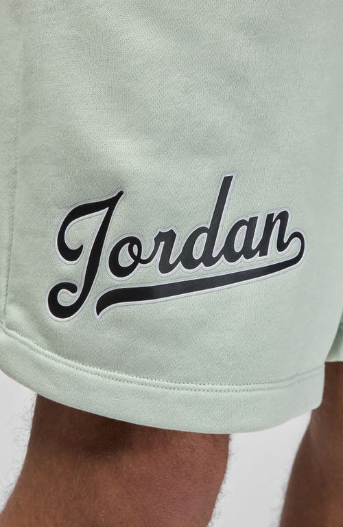 Shop Jordan Mvp Sweat Shorts In Seafoam/black