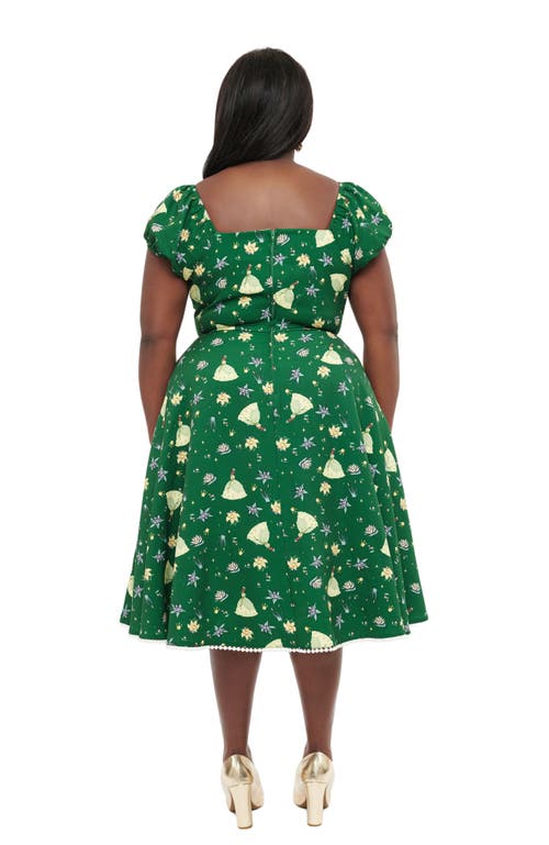 UNIQUE VINTAGE UNIQUE VINTAGE PLUS SIZE 1950S SWEETHEART SWING DRESS