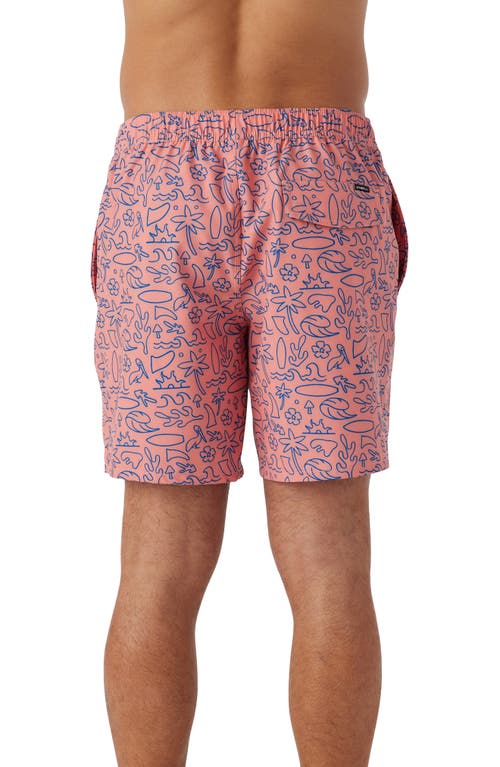 O'neill Hermosa Swim Trunks In Coral
