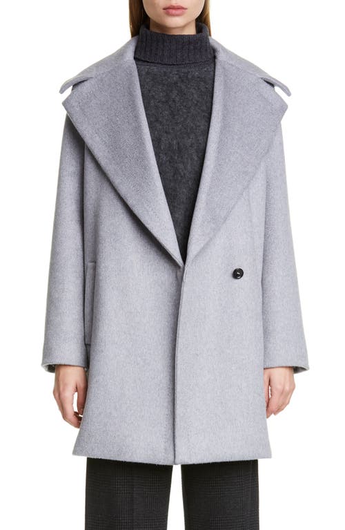 Max Mara Uomo Cashmere Coat in Light Grey
