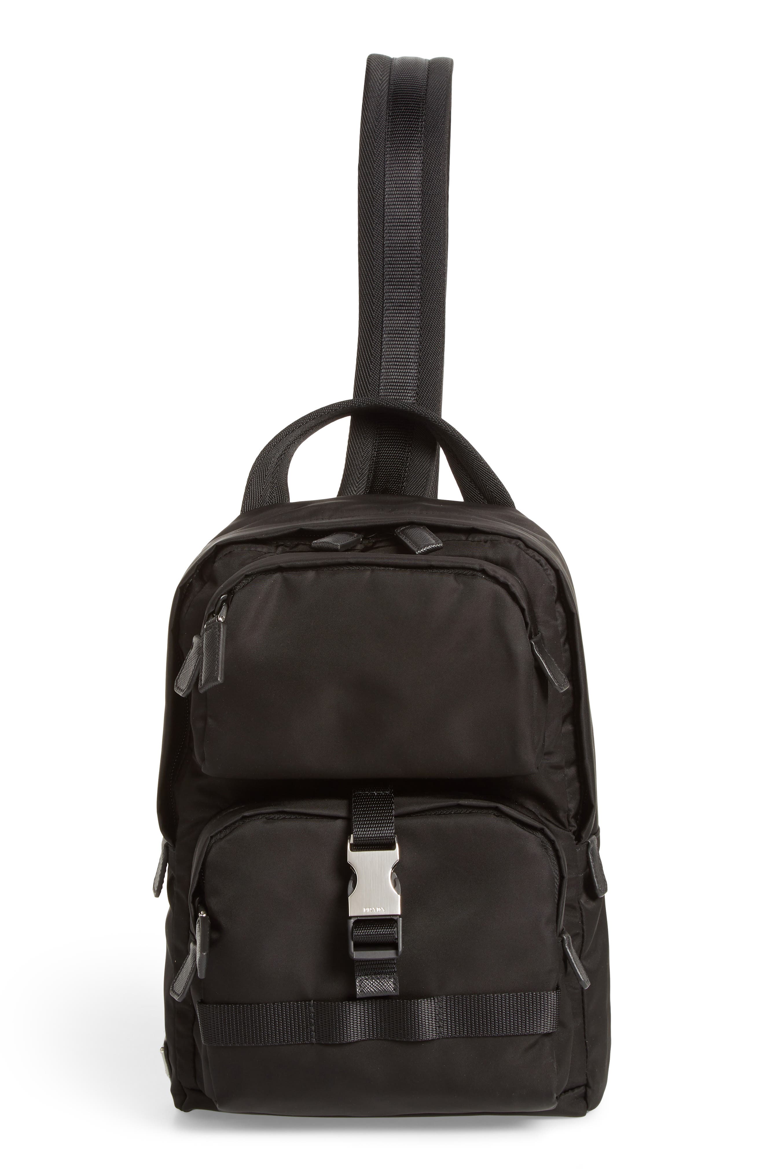 prada sling backpack