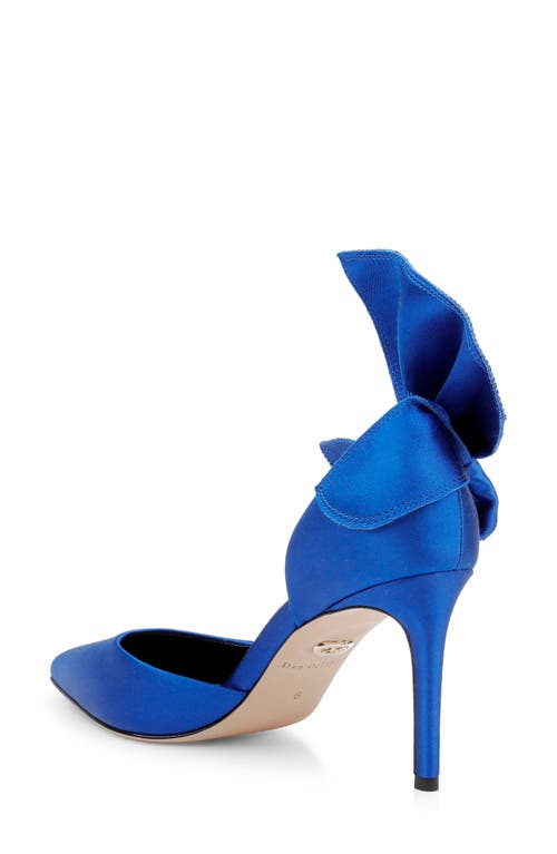 Shop Dee Ocleppo Belmont Half D'orsay Pump In Sapphire Satin