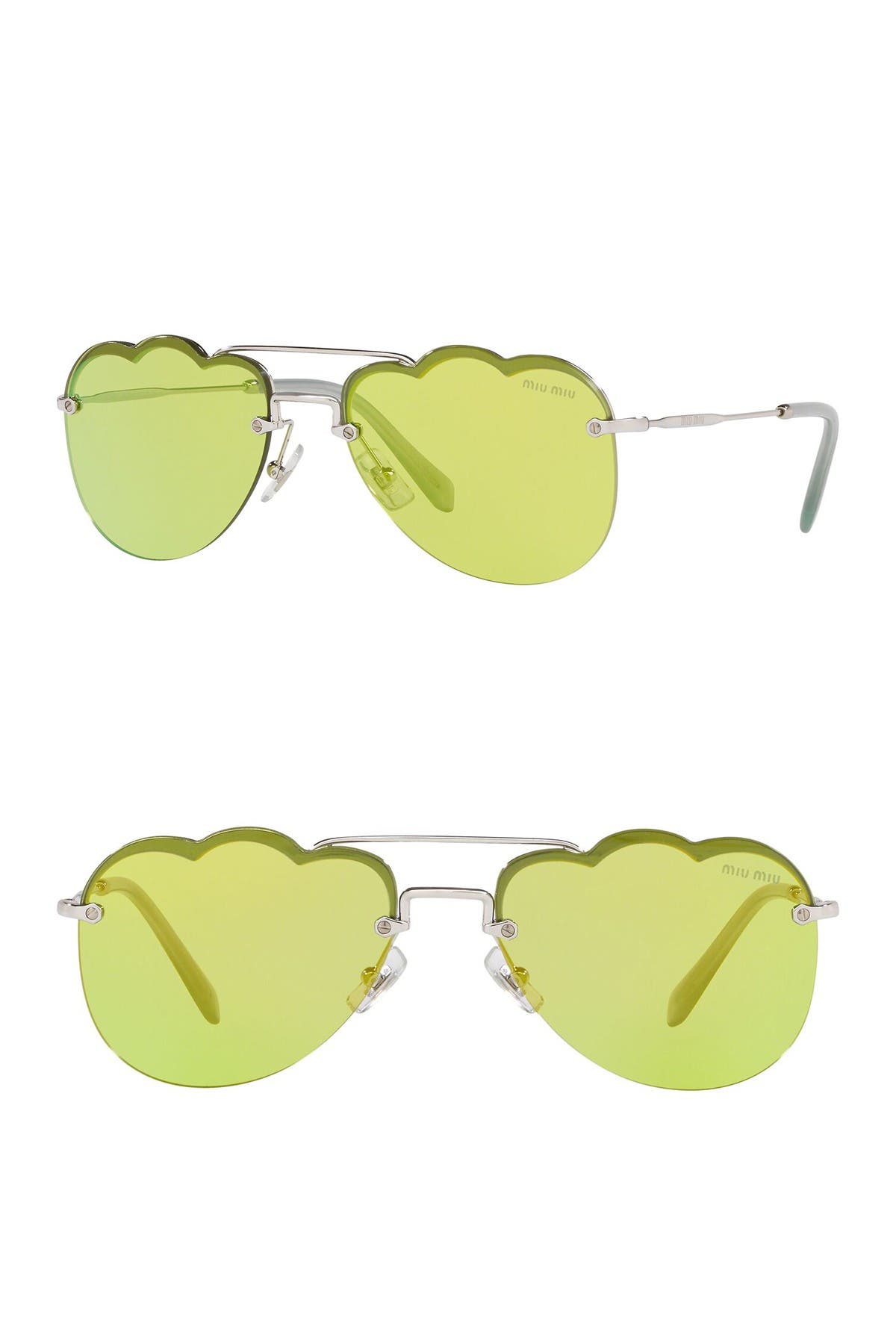 Miu Miu 58mm Irregular Sunglasses 