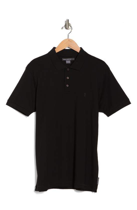 French Connection Cotton Polo In Black