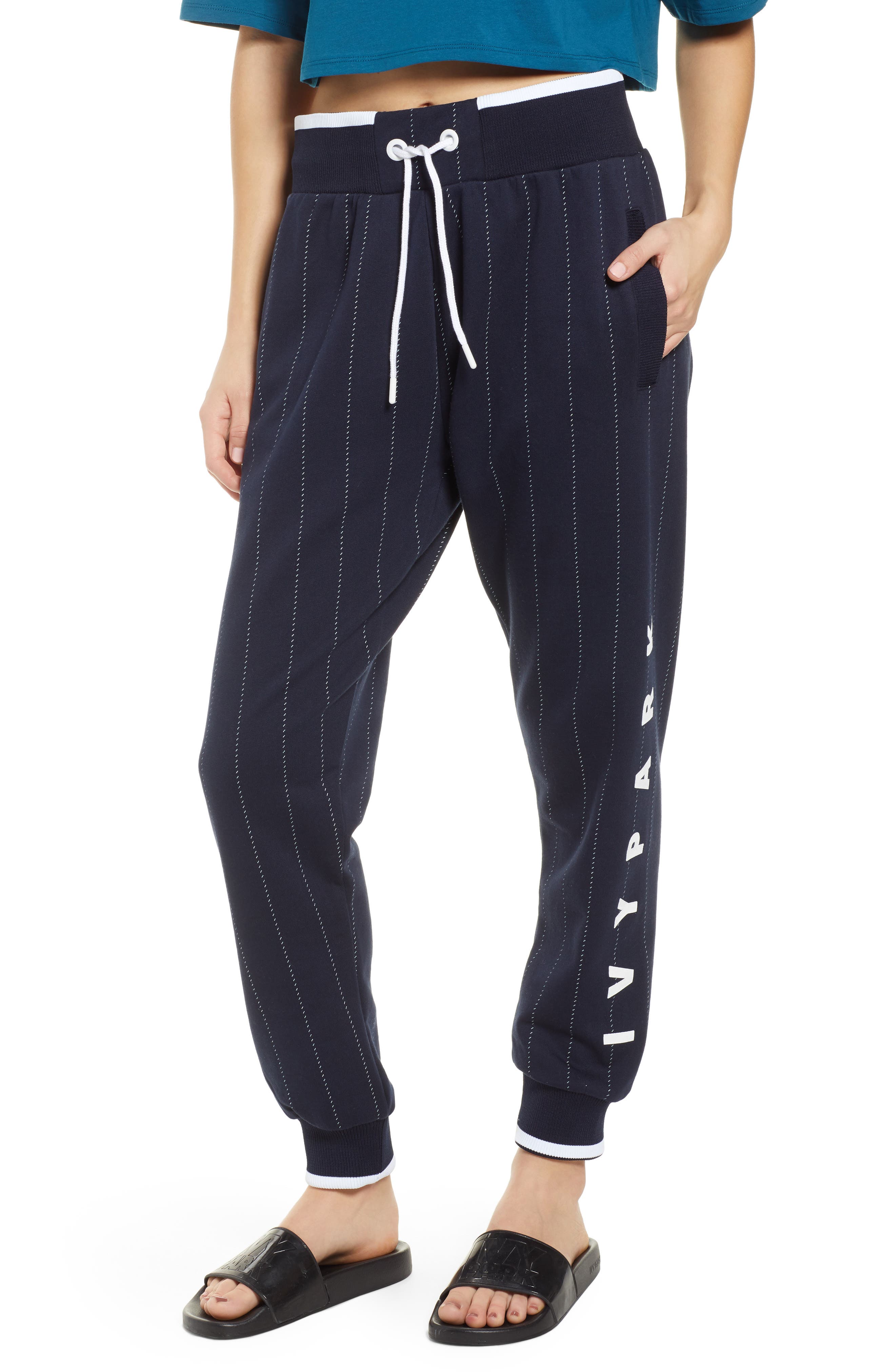 nike pinstripe joggers