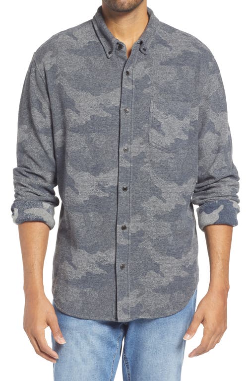 Rails Berkeley Classic Fit Button-Down Shirt in Blue Camo