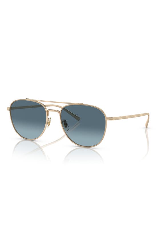 Oliver Peoples Rivetti 55mm Gradient Pilot Sunglasses In Blue Gradient