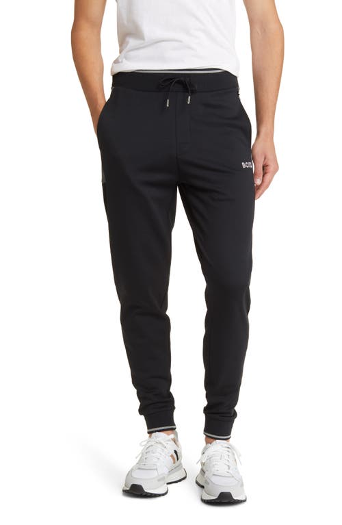 Colorblock Tracksuit Lounge Joggers in Black