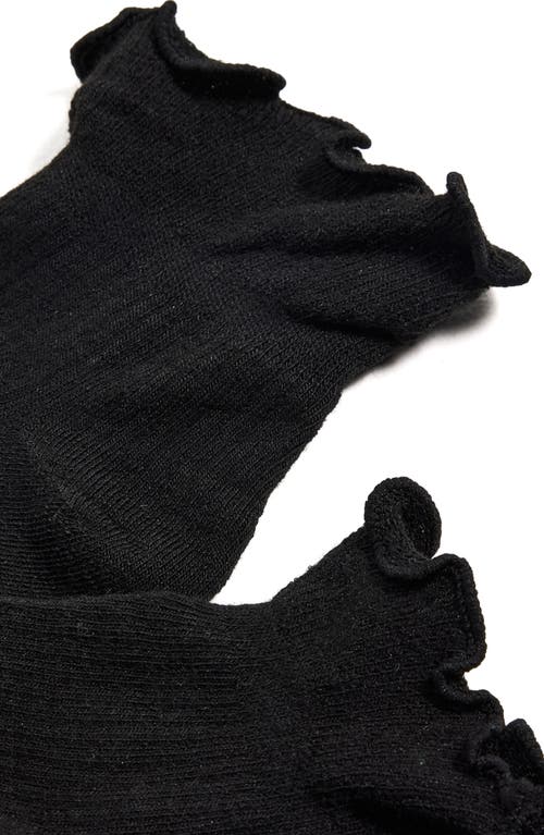 Stems Everyday Classic Ruffled Socks, Pack Of 3 In Black