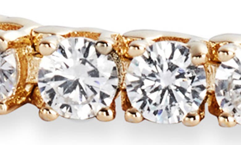 Nordstrom Cubic Zirconia Tennis Bracelet In Clear- Gold