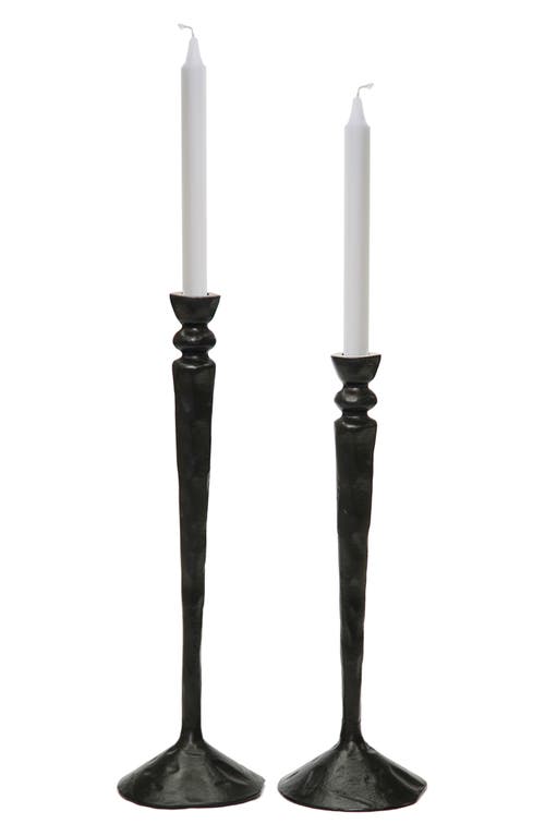 Renwil Bollington Set Of 2 Candleholders In Black