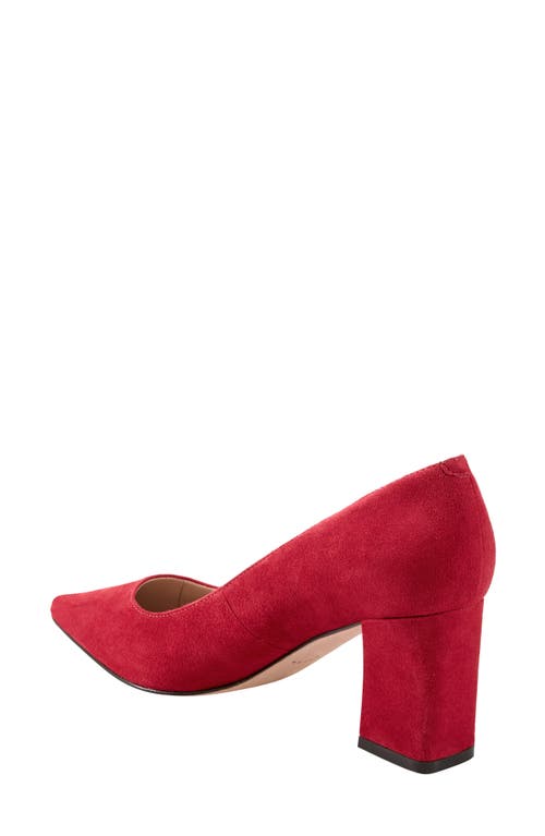 Shop Marc Fisher Ltd Zala Block Heel Pump In Medium Red 611