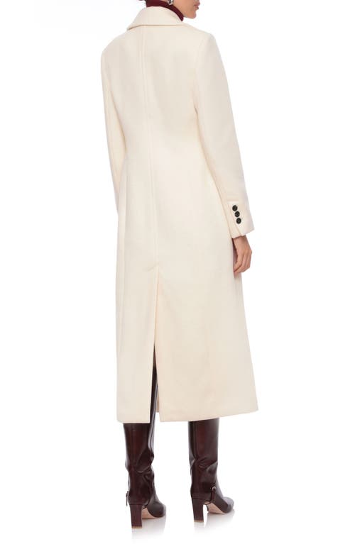 Shop Avec Les Filles Cutaway Tailored Maxi Coat In Creme